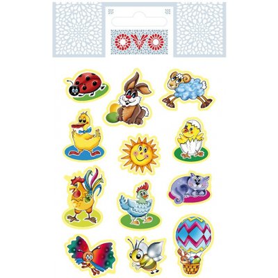 Druchema 14602011 OVO Obtisky na velikonoční vajíčka moderní, arch 12ks – Zboží Dáma