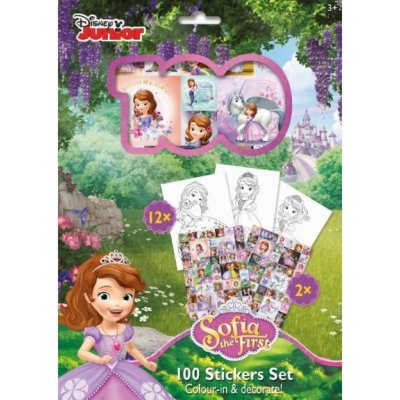 JIRI MODELS Omalovánky + 100 samolepek holografické Disney Sofie První