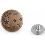 Kovový knoflík / riflový šroubovací velikost 26" Varianta: 2 staromosaz, Balení: 5 ks – Zboží Mobilmania