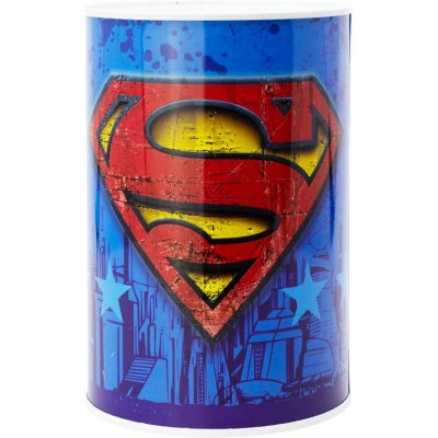 STOR Pokladnička Superman kovová XL – Zboží Mobilmania