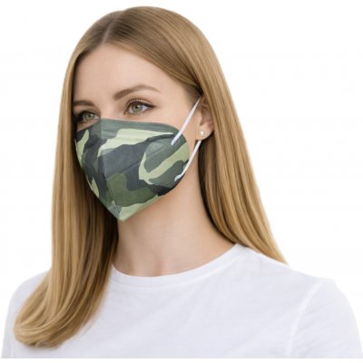 Balerina nanorespirátor FFP2 Camo green – Hledejceny.cz