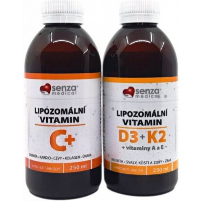 Senza Lipo Duo lipozomální vitamín C + D3K2 2 x 250 ml – Zboží Mobilmania