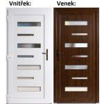 Soft Vchodové dveře 6100 Zlatý dub / Bílá levé 98 x 198 cm – Hledejceny.cz