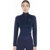 Jezdecké triko, košile a polokošile EQUESTRO Triko multifunkční Base Layer navy lilla