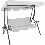 Pro-Tech shop KRE5422 Zahradní houpačka - šedá, bez polštářů a s držáky na nápoje 62250 – Hledejceny.cz