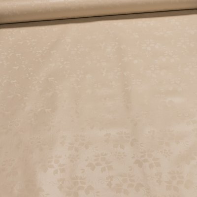 Ergis Ubrus PVC s textilním podkladem 5656003 béžový damašek vzor listů š.140cm ž – Zboží Mobilmania