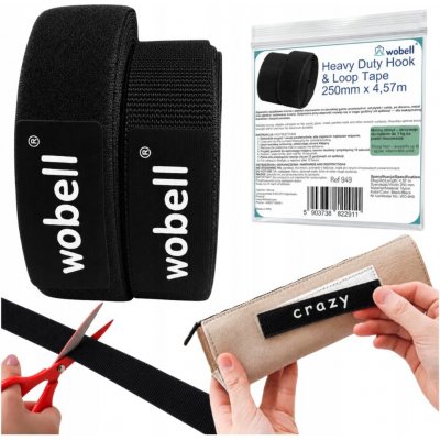 Suchý zip Wobell černý 4,57 m x 2,5 cm – Hledejceny.cz