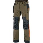 Canis CXS kalhoty NAOS pánské zeleno-zelené HV oranžové doplňky – Zboží Mobilmania