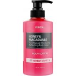 Kundal Honey&Macadamia Body Lotion - Vyživující, hydratační tělové mléko s medem s vůní AMBER VANILLA - 500 ml – Zboží Dáma