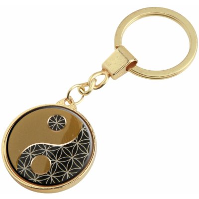 Přívěsek na klíče Goebel Yin Yang Black Lotus Yin Yang Coloured Metal Combi 23500321 – Zbozi.Blesk.cz