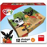 Dino licenční kostky Bing 12 kostek – Zboží Dáma