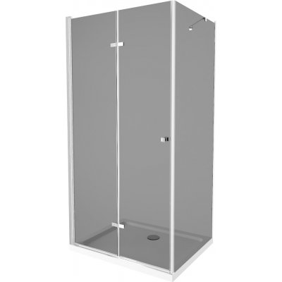MEXEN/S Lima sprchový kout 90x70, grafit, chrom + bílá vanička se sifonem 856-090-070-01-40-4010 – Zboží Dáma