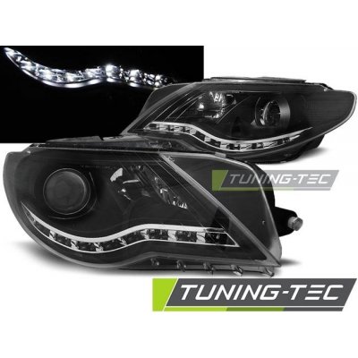 Přední světla Devil Eyes s LED VW Passat CC 08-12 černá – Zboží Mobilmania