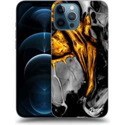 Pouzdro Picasee ULTIMATE CASE Apple iPhone 12 Pro Max - Black Gold