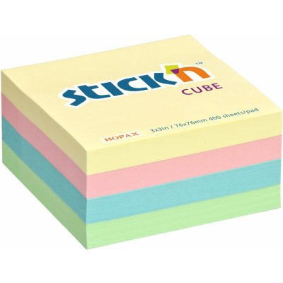 Kostka samolepicí Stick´n 76x76 mm, past. barvy, 400 lístků – Zboží Dáma Kostka samolepicí Stick´n 76x76 mm, past. barvy, 400 lístků – Zboží Dáma