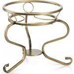 Dąstal STOJAN NA KVĚTINÁČ GREGG 28 x 33 cm ZLATÁ – Zboží Dáma