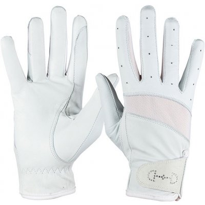 Horze Rukavice dámské kožené bílé – Zboží Dáma