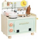 Janod Dřevěná kuchyňka Kitchenette Shiny Grandma 9 doplňků J06640 – Zboží Mobilmania
