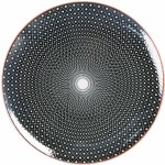 Clayre & Eef Černý jídelní talíř Blackin 26 cm – Zboží Dáma