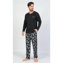 Hugo pánské pyžamo dlouhé černé