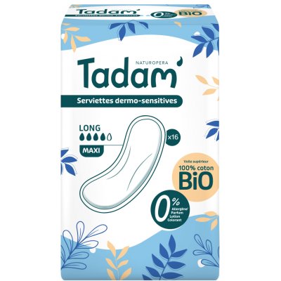 Tadam Dámské vložky z BIO bavlny Maxi Super 16 ks – Hledejceny.cz