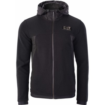 EA7 EMPORIO ARMANI TRAIN GOLD LABEL M HOODIE FZ ST 3RPM32PJG1Z1200 Černá – Zboží Mobilmania