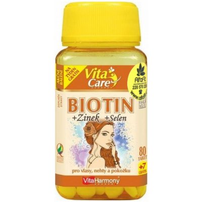 VitaHarmony Biotin 300 mcg + Selen + Zinek 87 tablet – Hledejceny.cz