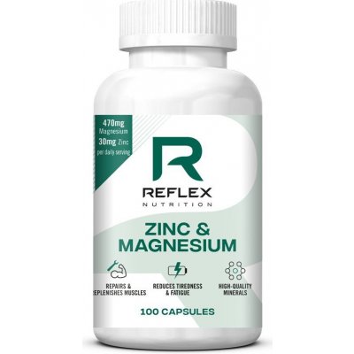 Reflex Nutrition Zinc & Magnesium 100 kapslí – Zboží Mobilmania