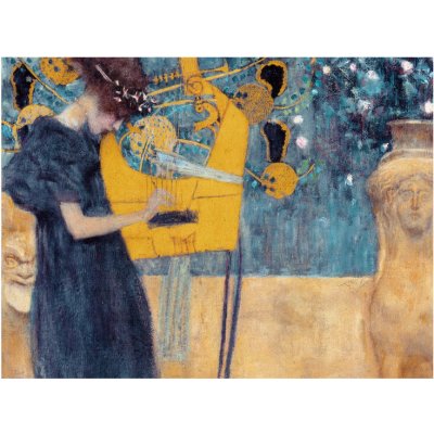 Plakát, Obraz - Music I (1895), Gustav Klimt, 40 × 30 cm – Sleviste.cz