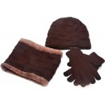 Pánský zimní set Tmavě hnědá KP-21333 – Hledejceny.cz