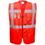 PortWest Vesta Berlin S476 manažerská reflexní červená – Sleviste.cz