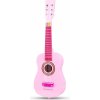 Dětská hudební hračka a nástroj New Classic Toys dětská kytara růžová s květinami
