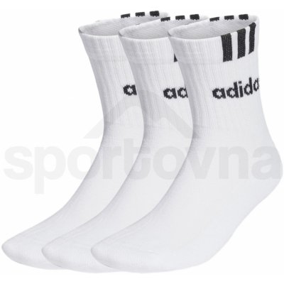 adidas 3 Stripes Linear Half-Crew Cushioned 3P U HT3437 white/black – Zbozi.Blesk.cz