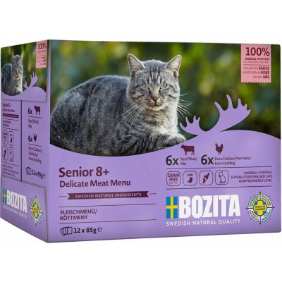 Bozita Pouch Senior kousky v omáčce 12 x 85 g – Hledejceny.cz