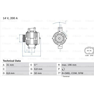 Alternátor BOSCH 0 986 047 490 (0986047490) – Zbozi.Blesk.cz