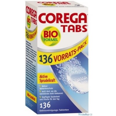Corega Tabs Bio Formula 136 tablet – Zboží Mobilmania