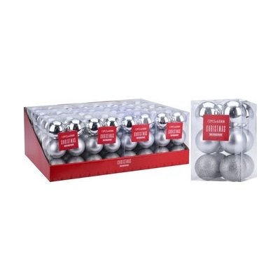 Home Styling Collection Vánoční koule Ø 6 cm sada 12 ks stříbrné – Hledejceny.cz