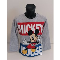 chlapecké tričko dl.rukáv Mickey šedé