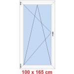 Soft Balkonové dveře otevíravé a sklopné Černá krupička/Černá krupička levé 100 x 165 cm – Hledejceny.cz