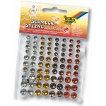 Samolepicí kamínky - odstíny žluté/hnědé (80 ks) – Hledejceny.cz