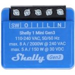 Shelly 1 Mini Gen3 spínací modul 1x 8A (WiFi, Bluetooth) SHELLY-1-Mini-Gen3 – Zboží Živě