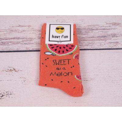 Sockswear Ponožky oranžové s melouny