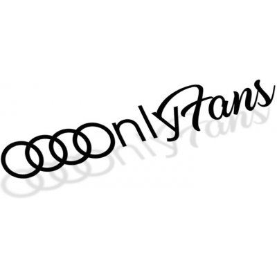 E-cut.cz Samolepka Audi Only Fans - 28x5,6 cm – Zboží Živě