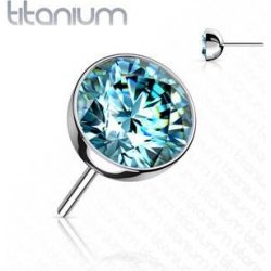 Šperky4U kamínek k Push In piercing do nosu titan TIT1147Q-040