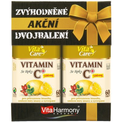 VitaHarmony Vitamin C+ dvojbalení 60+60 tablet – Zboží Mobilmania