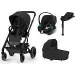 Cybex Balios S Lux Kombinovaný Moon Black černý rám + Cybex Aton B2 i-Size 0-13kg + Základna One Volcano Black 2023 – Hledejceny.cz