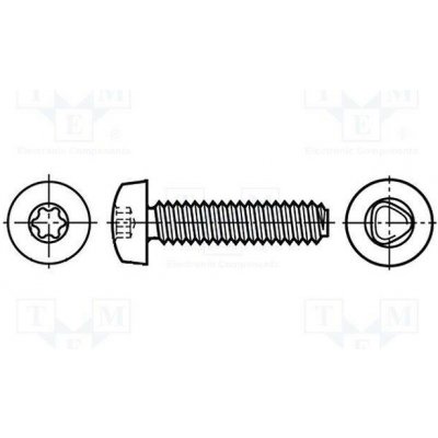 BOSSARD 3061742 Vrut; 4x10; Hlava: válcová; Torx®; TX20; nerezavějící ocel A2 – Hledejceny.cz