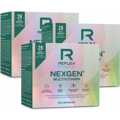 Reflex Nutrition Nexgen Sports Multivitamin 60 kapslí Balení: 2 + 1 (3 x 60 kapslí)