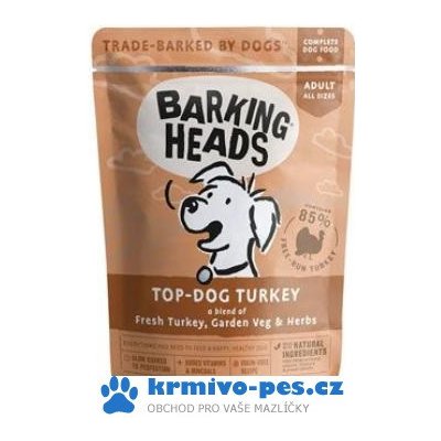 Barking Heads Top Dog Turkey Grain-Free 300 g