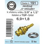 HARTMAN těsnění "O" kroužky baterie TGP 6,9*1,8mm, sada č. 191 – Zboží Mobilmania